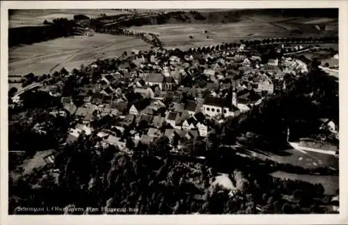 Ak Schongau in Oberbayern, Fliegeraufnahme