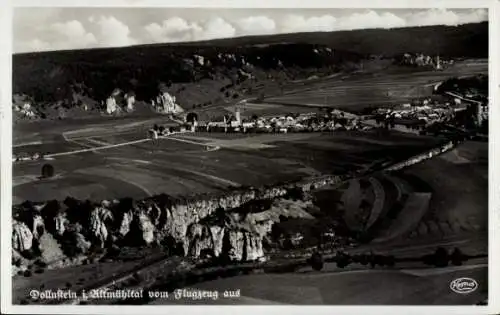 Ak Dollnstein im Altmühltal Mittelfranken Oberbayern, Fliegeraufnahme