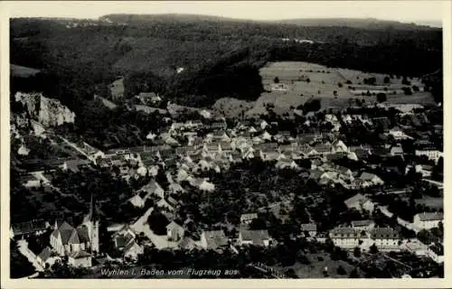 Ak Grenzach Wyhlen in Baden Württemberg, Fliegeraufnahme