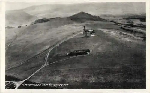 Ak Gersfeld in der Rhön Hessen, Wasserkuppe, Fliegeraufnahme