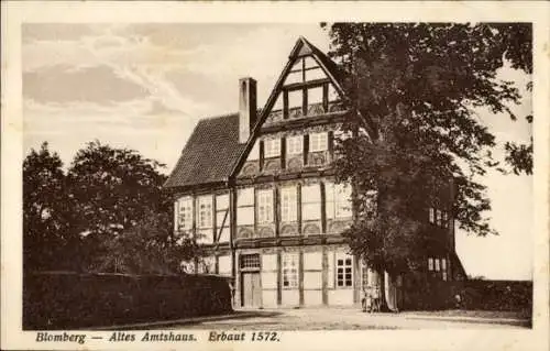 Ak Blomberg in Lippe, Altes Amtshaus, erbaut 1572