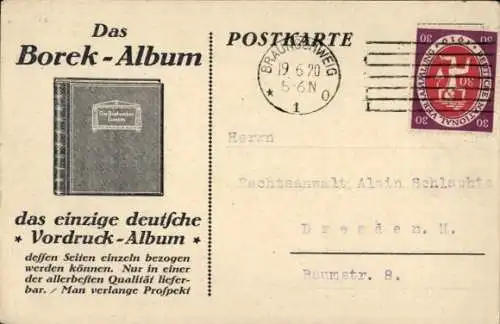 Ak Werbung, Borek-Album, Einziges deutsches Vordruck-Album