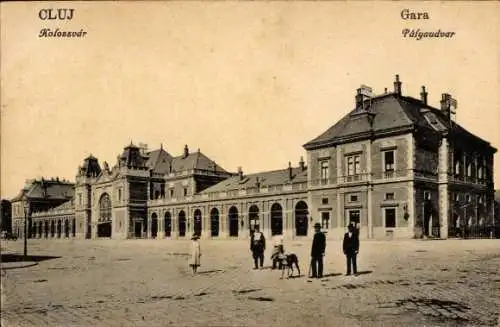 Ak Cluj Napoca Klausenburg Kolozsvar Rumänien, Bahnhof