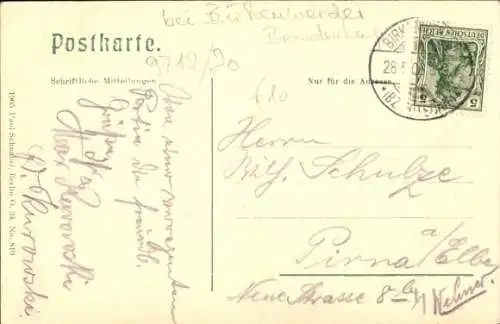 Ak Briese Birkenwerder, Kolonie mit Forsthaus