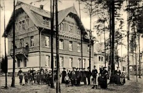 Ak Hüttengrund Hohenstein Ernstthal, Bethlehemstift, Waldhaus, Kinderheilstätte, Frauengenesungsheim