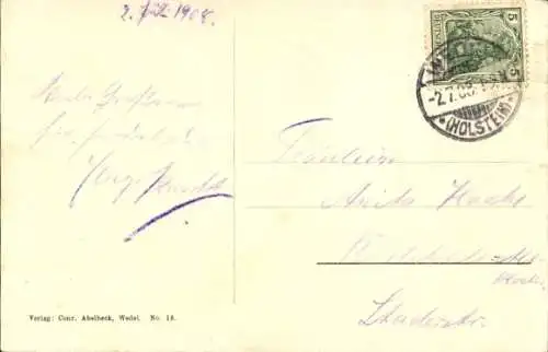 Ak Wedel an der Elbe, Rolands-Denkmal