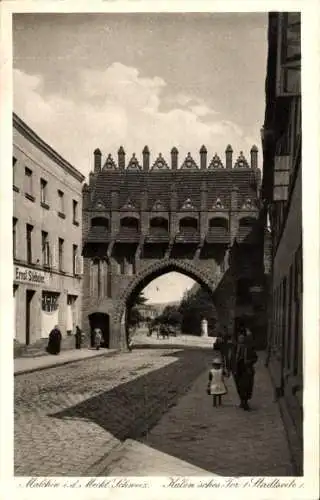 Ak Malchin in Mecklenburg Vorpommern, Kalensches Tor