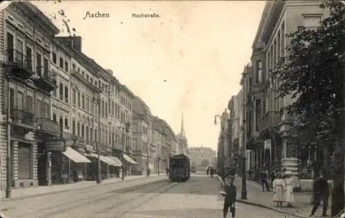 Ak Aachen, Hochstraße, Hotel