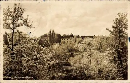 Ak Kettwig Essen im Ruhrgebiet, Teilansicht, Baumblüte