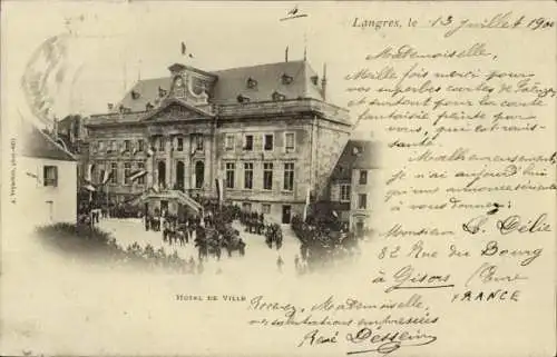 Ak Langres Haute Marne, Rathaus