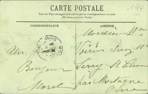 Ak Chantilly Oise, Avenue de la Gare un jour de Courses