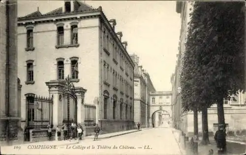 Ak Compiègne Oise, College, Theatre du Chateau