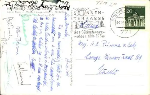 Ak Donaueschingen, Gasthaus Hotel Grüner Baum, Xaver Preis