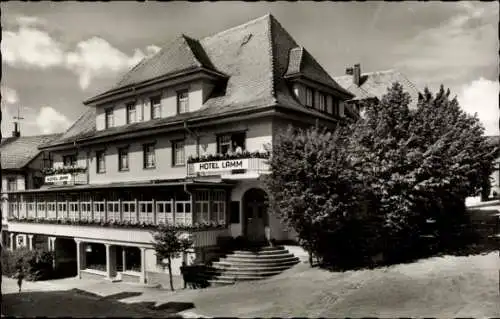 Ak Schonach im Schwarzwald, Hotel Pension Lamm