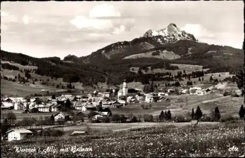 Ak Wertach im Allgäu, Panorama, Grünten