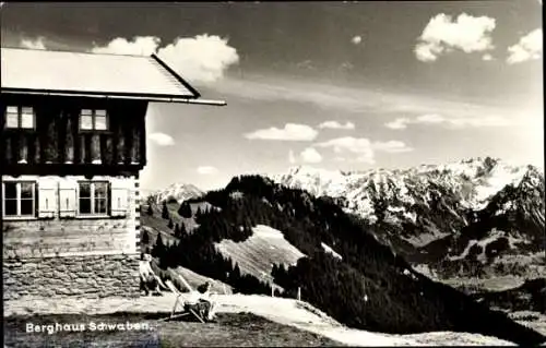 Ak Bolsterlang im Allgäu, Berghaus Schwaben am Ochsenkopf, Riedbergerhorn