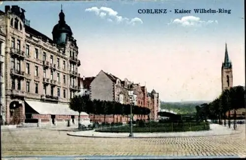 Ak Koblenz am Rhein, Kaiser Wilhelm Ring