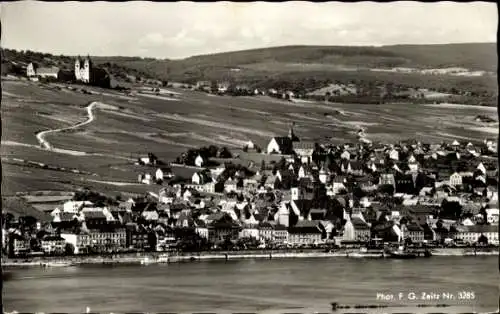 Ak Rüdesheim am Rhein, Panorama, Kloster St. Hildegard