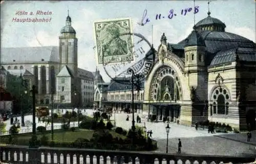 Ak Köln am Rhein, Hauptbahnhof