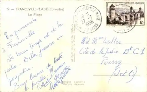 Ak Franceville Plage Calvados, La Plage