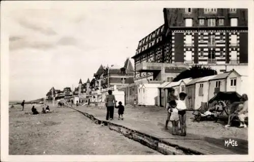 Ak Blonville sur Mer Calvados, Plage, Digue