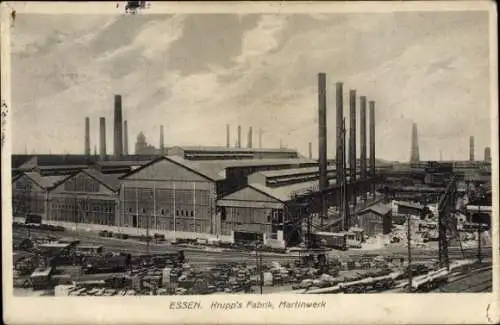 Ak Essen im Ruhrgebiet, Krupp'sche Fabrik, Martinwerk