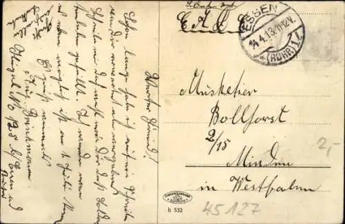 Ak Essen im Ruhrgebiet, Krupp'sche Fabrik, Martinwerk