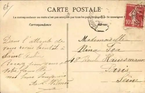 Ak Saint Aubin sur Mer Calvados, Strand