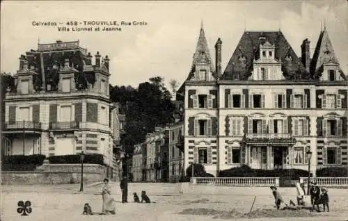 Ak Trouville Calvados, Rue Croix, Villa Lionnel et Jeanne