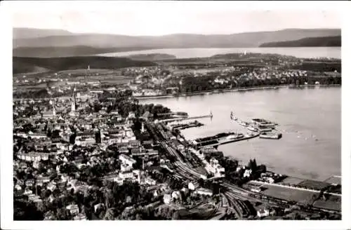 Ak Konstanz am Bodensee, Luftbild, Panorama