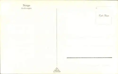 Ak Gudvangen Norwegen, Ufer, Berge, Häuser