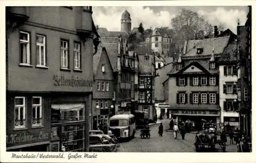 Ak Montabaur im Westerwald, Großer Markt, Geschäft  Betten Gröninger