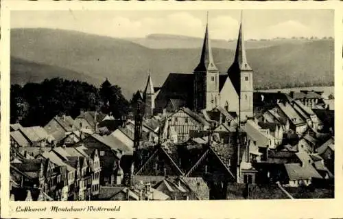 Ak Montabaur im Westerwald, Teilansicht, Kirche