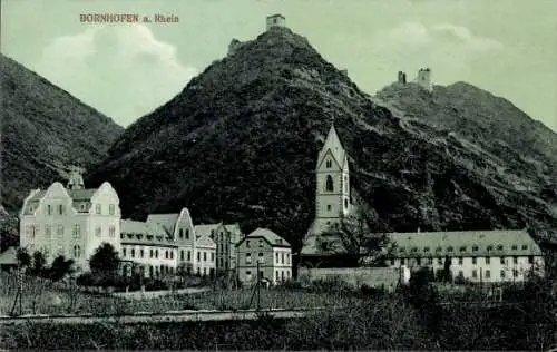 Ak Bornhofen am Rhein, Die feindlichen Brüder, Burg Sternberg, Sterrenberg, Liebenstein