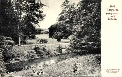 Ak Bad Nauheim in Hessen, Park, Kurhaus