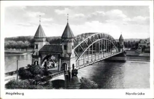 Ak Magdeburg an der Elbe, Nordbrücke