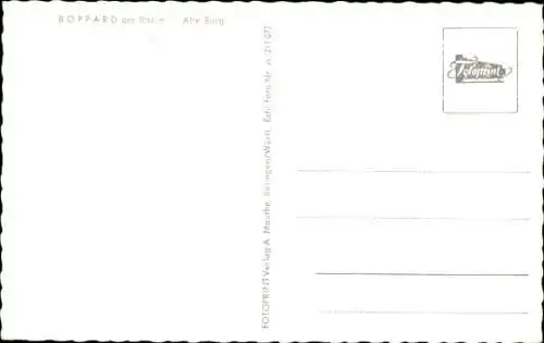 Ak Boppard am Rhein, Alte Burg