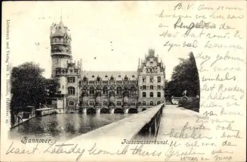 Ak Hannover in Niedersachsen, Flusswasserkunst