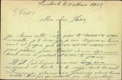 Ak Saarbrücken im Saarland, Luisenbrücke