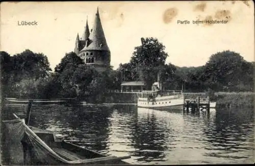 Ak Hansestadt Lübeck, Holstentor