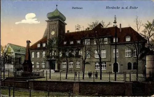 Ak Herdecke an der Ruhr, Rathaus