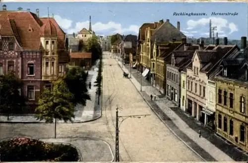 Ak Recklinghausen im Ruhrgebiet, Herner Straße