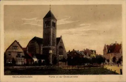 Ak Recklinghausen im Ruhrgebiet, Christuskirche