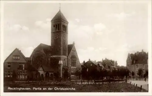 Ak Recklinghausen im Ruhrgebiet, Christuskirche