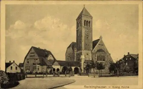 Ak Recklinghausen im Ruhrgebiet, Evangelische Kirche, Christuskirche