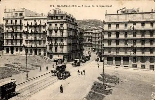 Ak Bab El Oued Algerien, Avenue de la Bouzareah