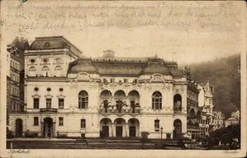 Ak Karlovy Vary Karlsbad Stadt, Theater