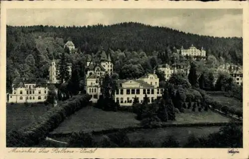 Ak Mariánské Lázně Marienbad Region Karlsbad, Bellevue-Viertel