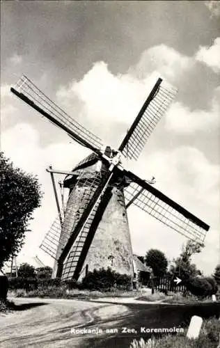 Ak Rockanje aan Zee Südholland Niederlande, Korenmolen