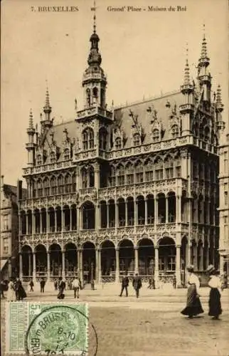 Ak Brüssel Brüssel, Grande Place, Maison du Roi